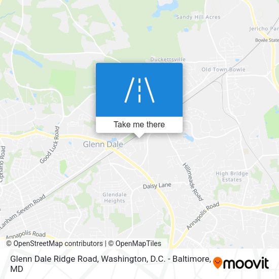Mapa de Glenn Dale Ridge Road