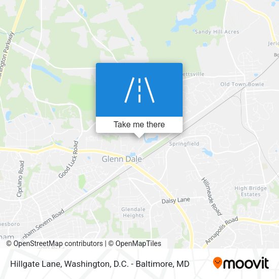 Hillgate Lane map