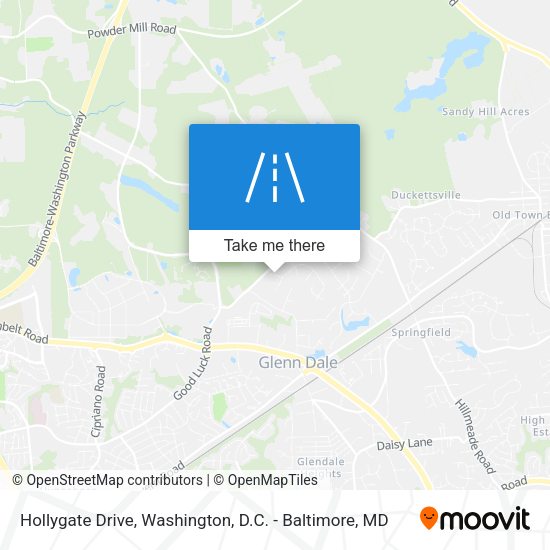 Mapa de Hollygate Drive