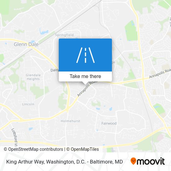 King Arthur Way map