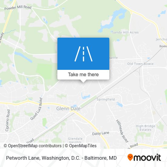 Petworth Lane map