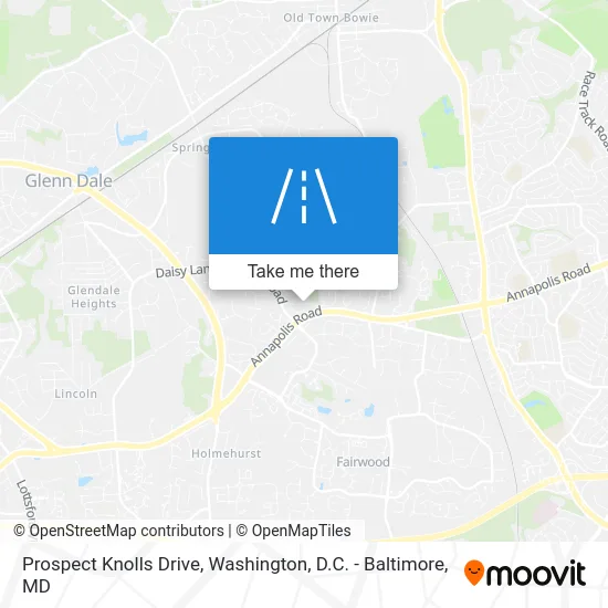 Prospect Knolls Drive map