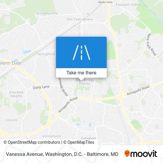 Mapa de Vanessa Avenue