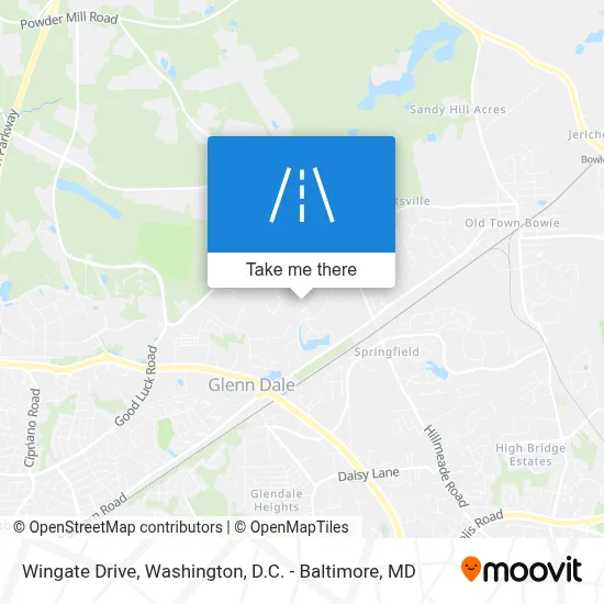Wingate Drive map