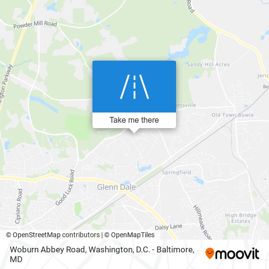 Woburn Abbey Road map