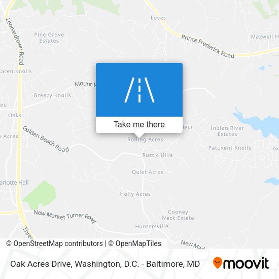 Oak Acres Drive map