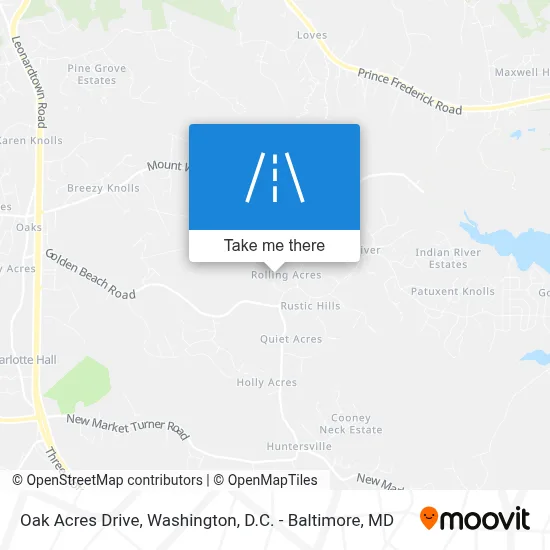 Oak Acres Drive map