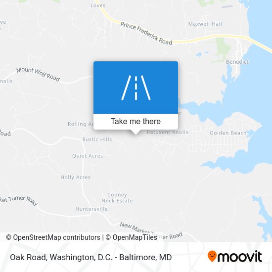 Mapa de Oak Road