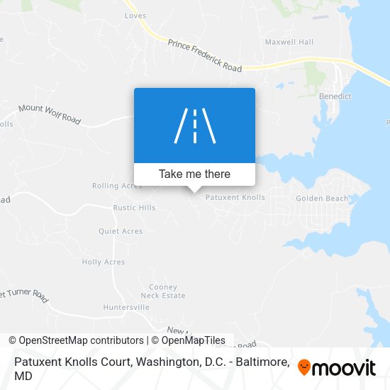 Patuxent Knolls Court map