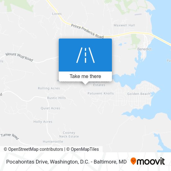Pocahontas Drive map