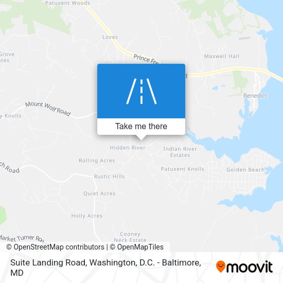Mapa de Suite Landing Road