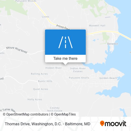 Thomas Drive map