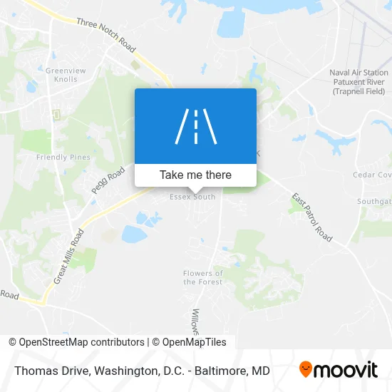 Thomas Drive map