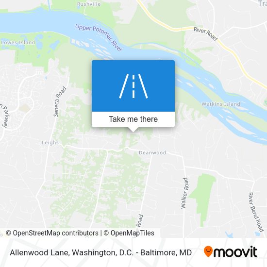 Allenwood Lane map