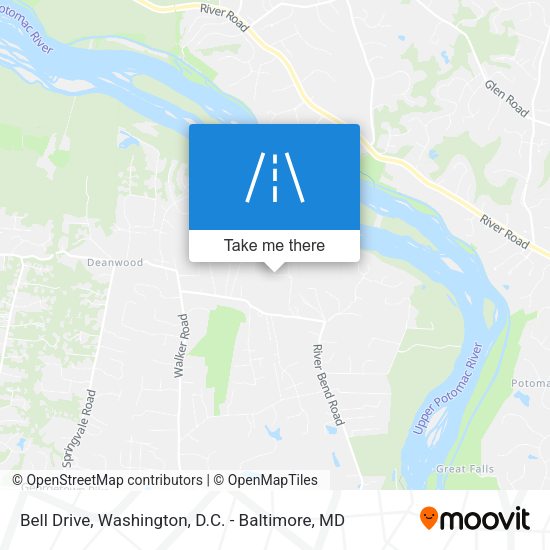 Bell Drive map