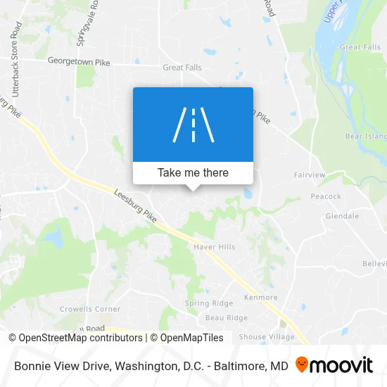 Bonnie View Drive map