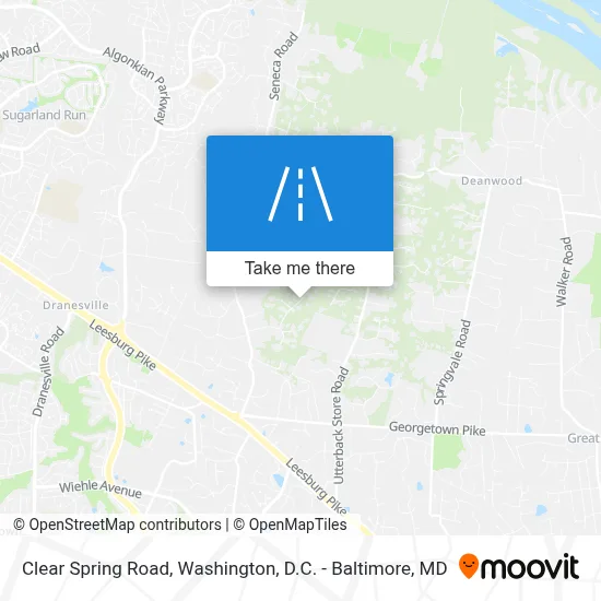 Clear Spring Road map