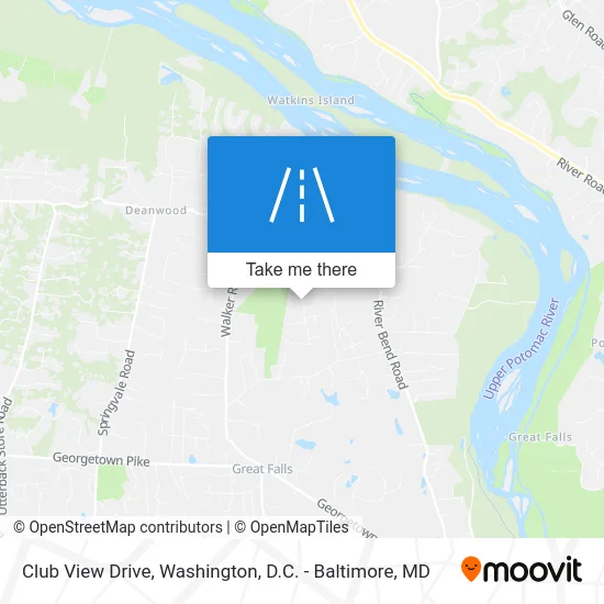 Club View Drive map