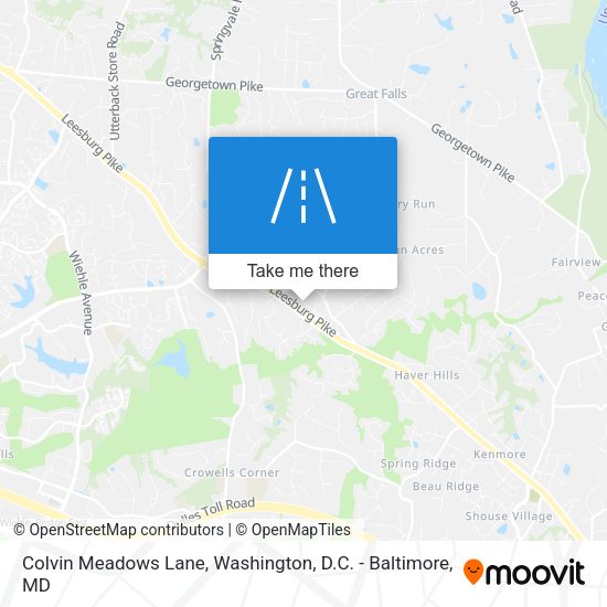 Colvin Meadows Lane map