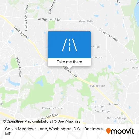 Colvin Meadows Lane map