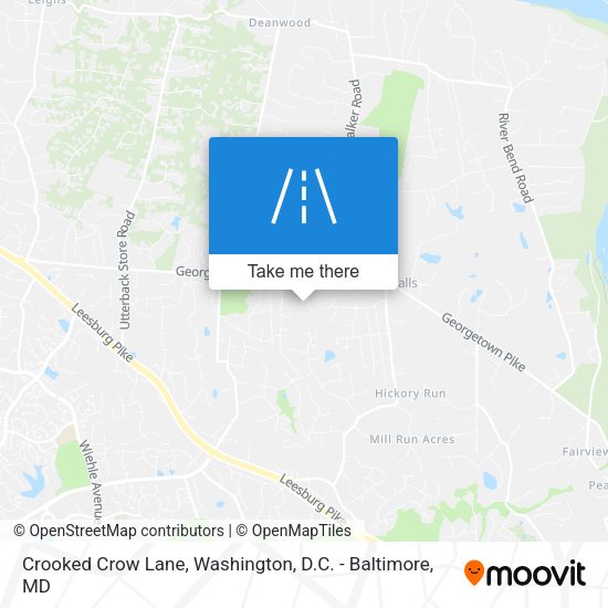 Mapa de Crooked Crow Lane