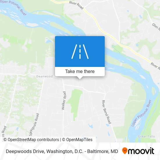 Deepwoods Drive map
