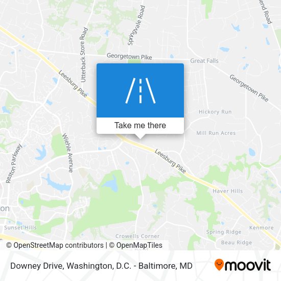Downey Drive map
