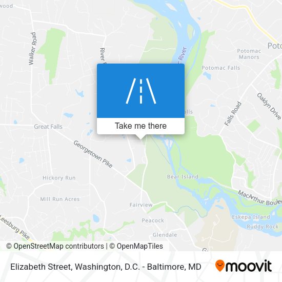 Mapa de Elizabeth Street