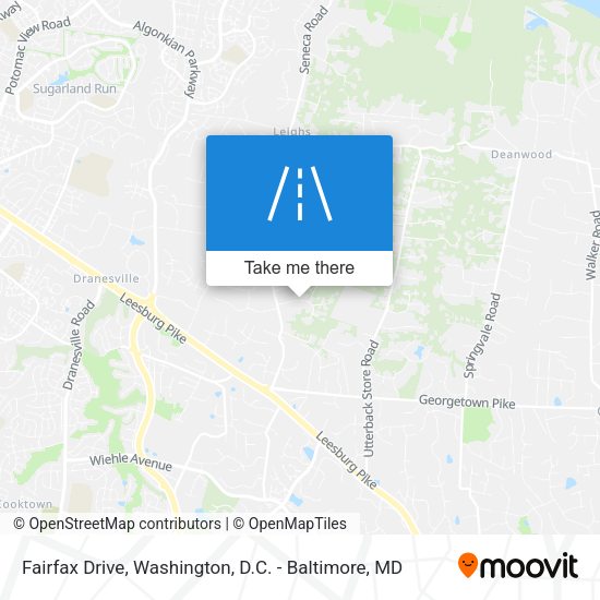 Fairfax Drive map