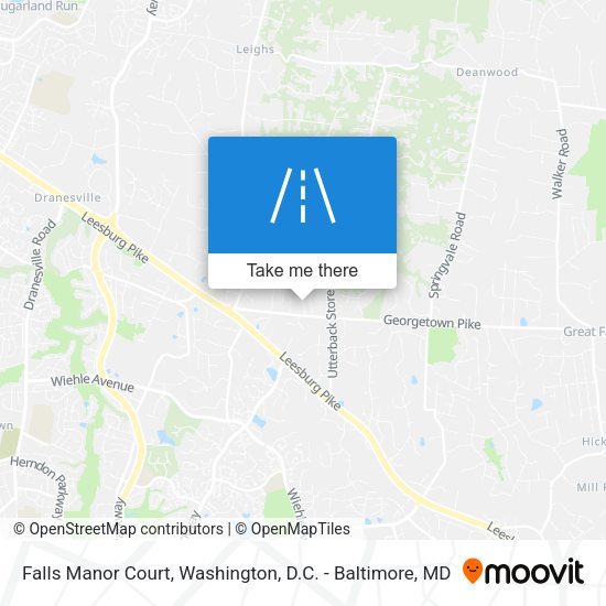 Falls Manor Court map
