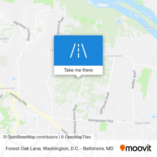 Forest Oak Lane map