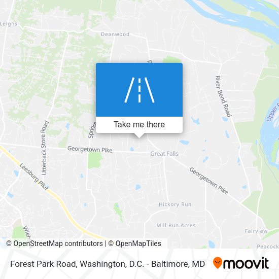Forest Park Road map