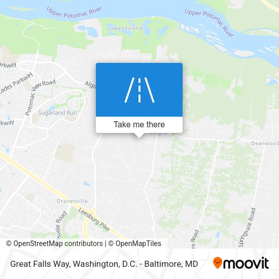 Great Falls Way map