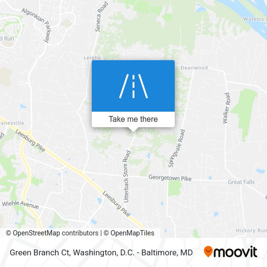 Green Branch Ct map