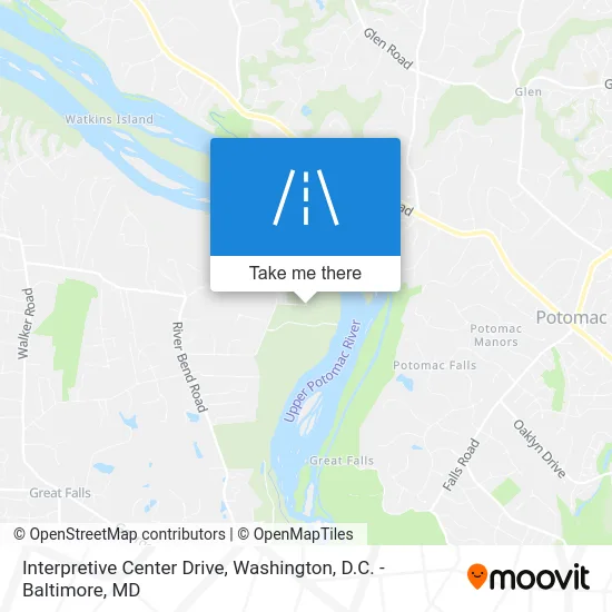 Interpretive Center Drive map