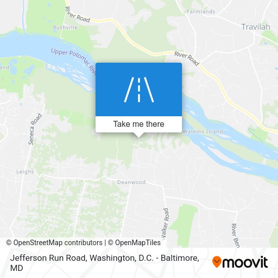 Jefferson Run Road map