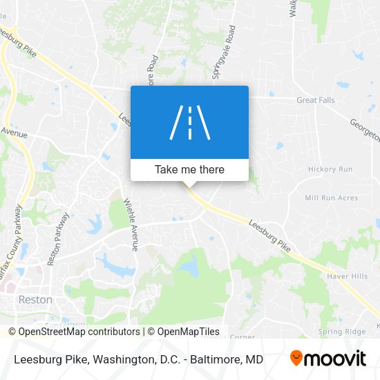 Leesburg Pike map