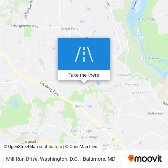 Mill Run Drive map