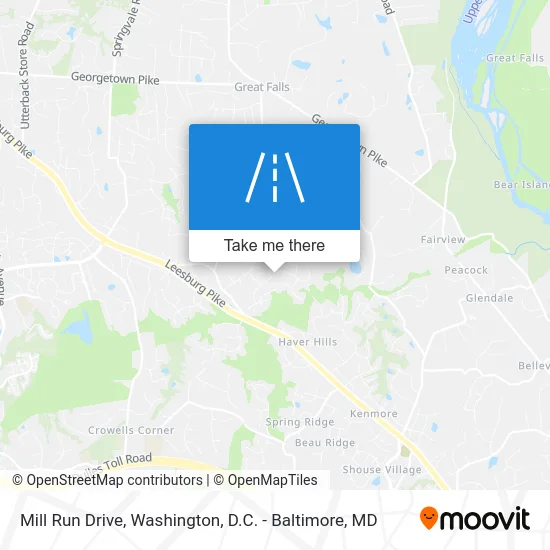 Mill Run Drive map