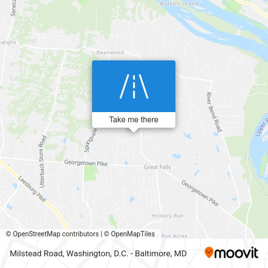 Milstead Road map
