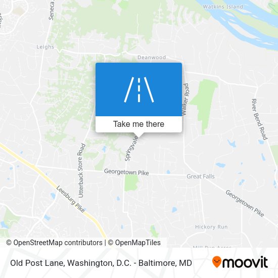 Old Post Lane map