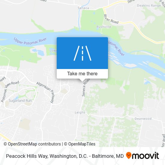 Peacock Hills Way map