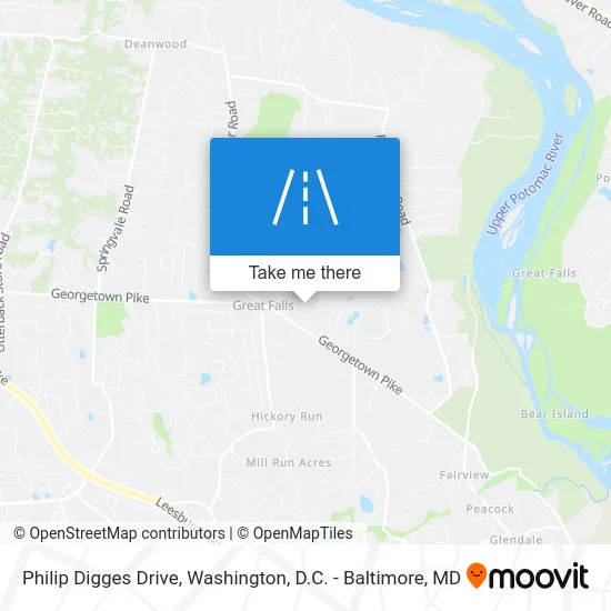 Philip Digges Drive map