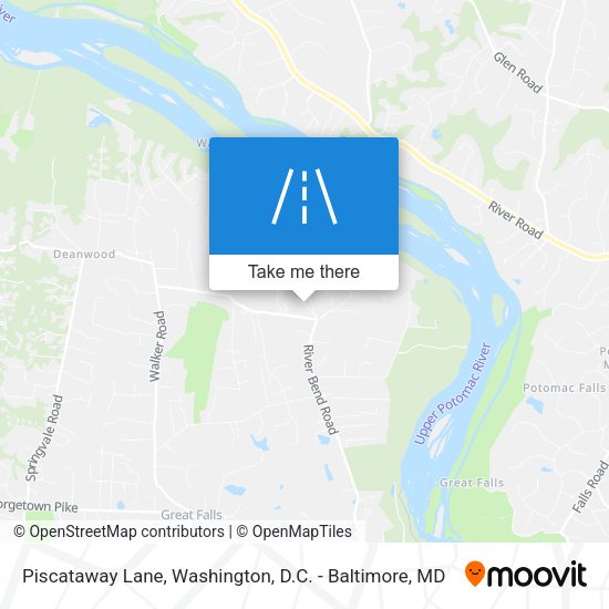 Piscataway Lane map