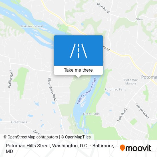 Mapa de Potomac Hills Street
