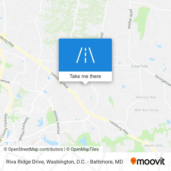 Riva Ridge Drive map