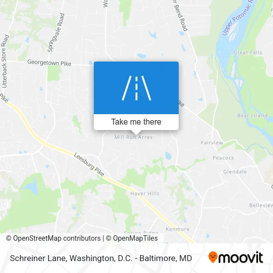Schreiner Lane map