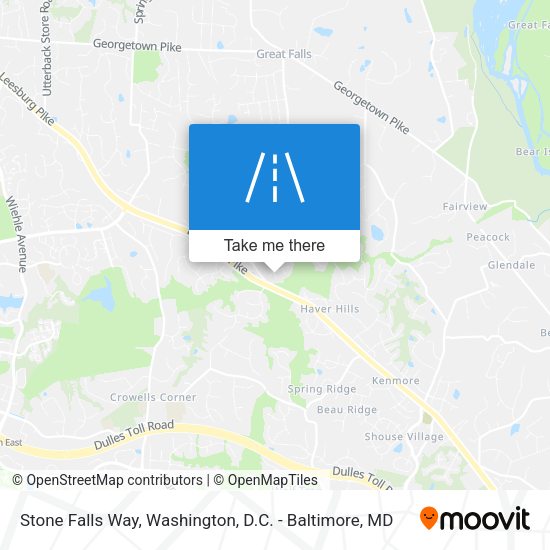 Stone Falls Way map