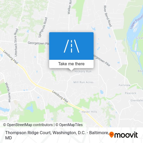 Thompson Ridge Court map