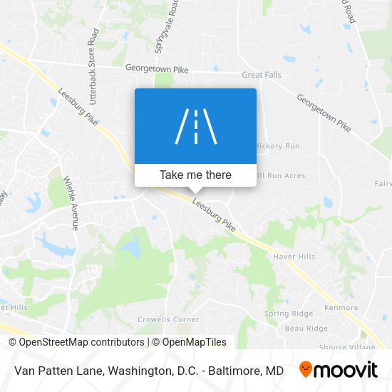 Van Patten Lane map